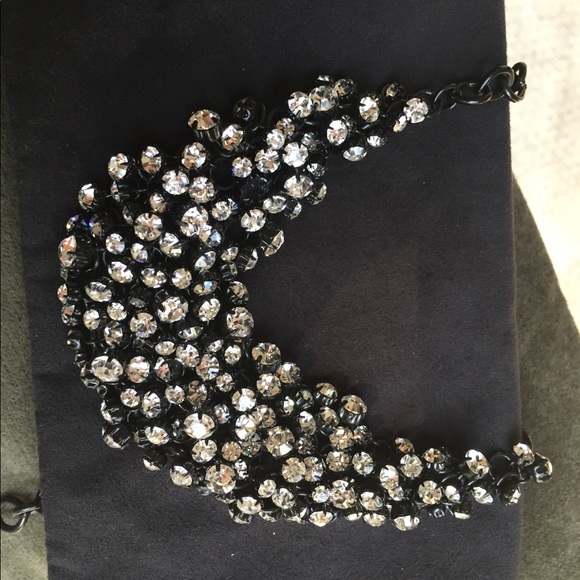 JCrew Black Chainmaille Neclace - Picture 2 of 9